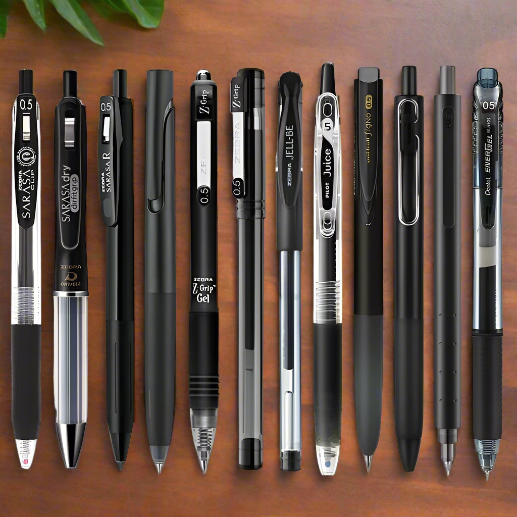 Black ink jell Pen